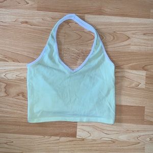 Brandy Melville Light Green Halter Top